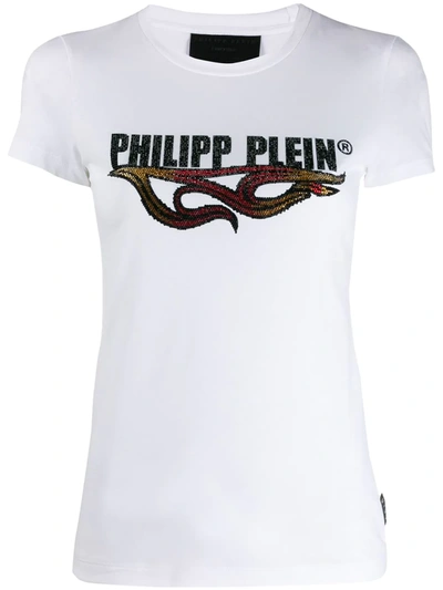 Philipp Plein Ss Destroyed T恤 - 白色 In White
