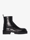 ANN DEMEULEMEESTER ANN DEMEULEMEESTER BLACK TUCSON LEATHER ANKLE BOOTS,1902286339009814068979