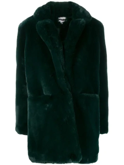 Apparis Faux Fur Coat - 绿色 In Green