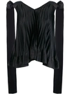 L'AUTRE CHOSE PLEATED DESIGN BLOUSE