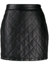 BOUTIQUE MOSCHINO LEATHER LOOK MINI SKIRT