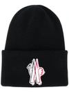 MONCLER EMBROIDERED LOGO PATCH HAT