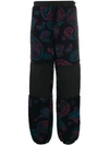 Aries Paisley Fleece Track Pants In Blue