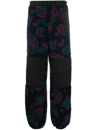 Aries Paisley Fleece Track Trousers In Blue