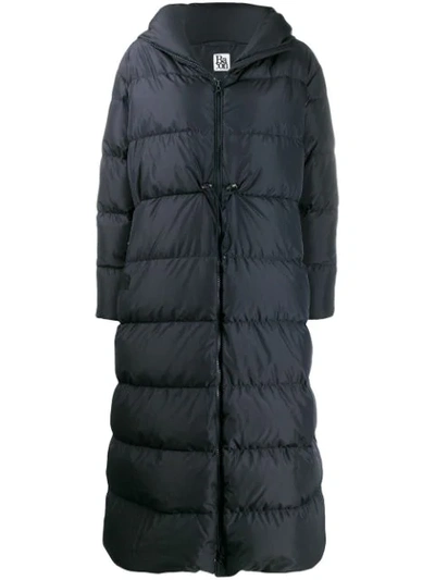 Bacon Hooded Padded Coat In Blue