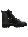 TOD'S LACED UP BOOTS IN EMBOSSED DOUBLE T LEATHER,11041910