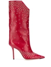 JIMMY CHOO BRYNDIS 100 STUDDED BOOTS