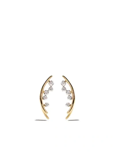 As29 18kt Yellow Gold Mye Diamond Earrings
