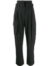 BRUNELLO CUCINELLI HIGH WAISTED BELTED TROUSERS
