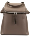 LOEWE LOEWE LOGO EMBOSSED BACKPACK - 棕色