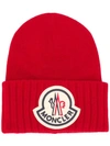 MONCLER RIBBED HEM BEANIE