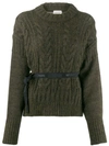 MONCLER BOW KNITTED SWEATER