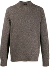 Z ZEGNA LONG-SLEEVE FITTED SWEATER