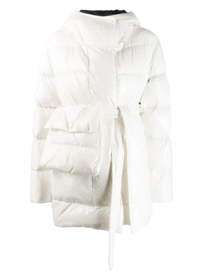 Bacon Hooded Padded Jacket In White