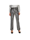 ERMANNO SCERVINO SLIM PANTS IN LUREX FABRIC WITH AMERICAN POCKETS,11041955