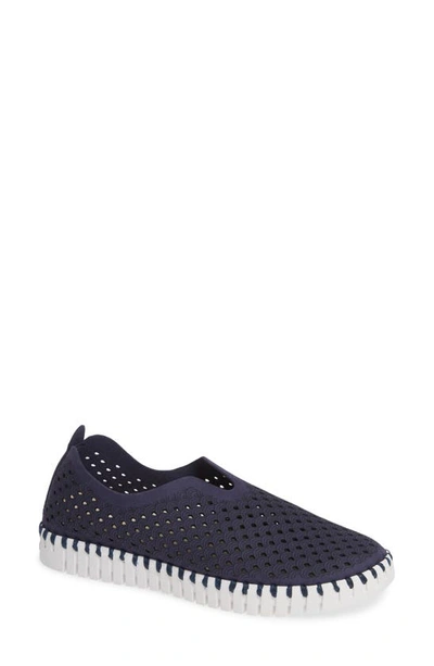 ILSE JACOBSEN TULIP 139 PERFORATED SLIP-ON SNEAKER,TULIP 139