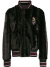 DOLCE & GABBANA FAUX FUR BOMBER JACKET