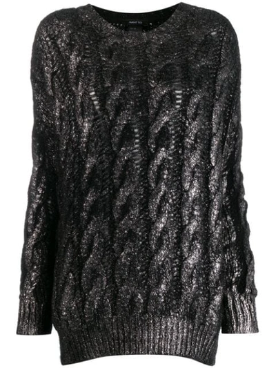 Avant Toi Cashmere Cable-knit Jumper In Black