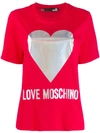 LOVE MOSCHINO T-SHIRT MIT LOGO-PRINT