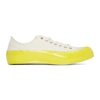 COMME DES GARÇONS SHIRT Off-White & Yellow Spingle Move Edition Craft Tape Sneakers