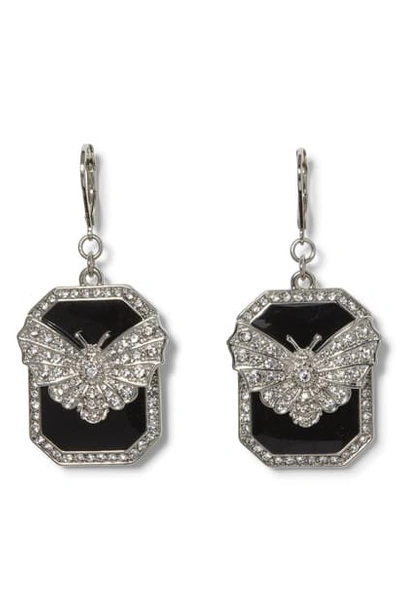 Vince Camuto Butterfly Drop Earrings In Silver