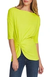 VINCE CAMUTO SIDE CINCHED CREPE TOP,9159628