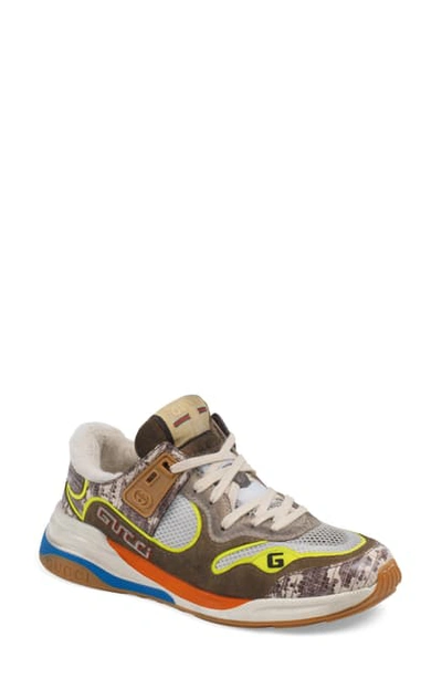 Gucci Ultrapace Sneakers In Brown