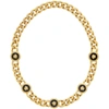 VERSACE VERSACE GOLD RESIN MEDUSA CHAIN NECKLACE