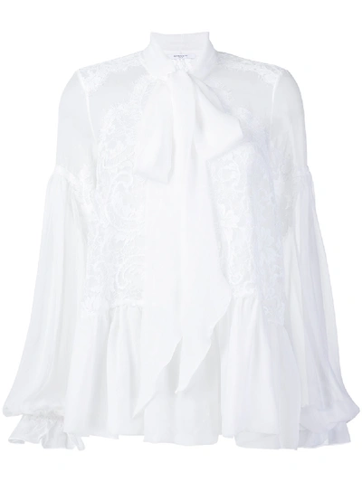 Givenchy Silk Shirt In White