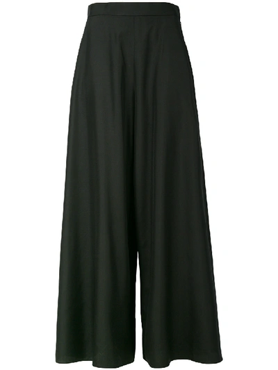 The Row Flared Trousers In Black