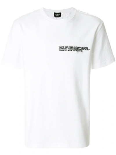 Calvin Klein 205w39nyc Printed T-shirt In White