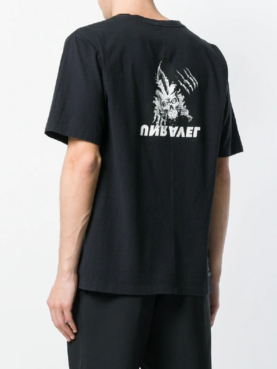 Ben Taverniti Unravel Project Printed Jersey Tshirt Skull In Black