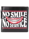 STELLA MCCARTNEY NO SMILE NO SERVICE PRINTED WALLET