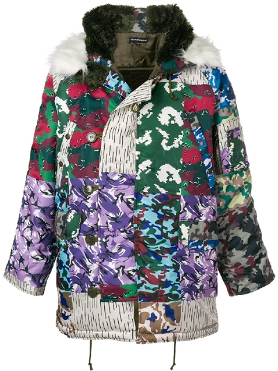 Gosha Rubchinskiy Hooded Jacket In Multicolor