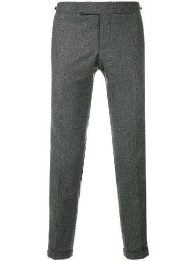 Thom Browne Wool Trouser In Grey