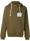 MAISON MARGIELA PRINTED COTTON HOODED SWEATSHIRT