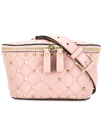 Valentino Garavani Rockstud Spike Leather Belt Bag In Pink