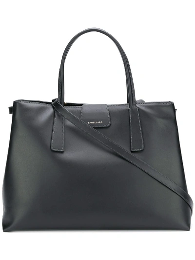 Zanellato Duo Metropolitan Shopping Bag In Black