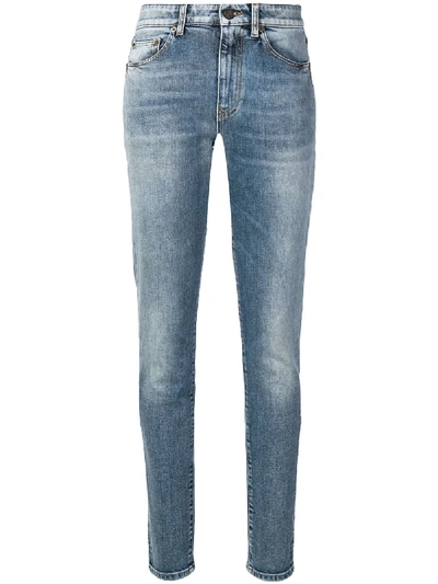 Saint Laurent Denim Cotton Jeans In Blue