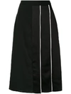 GIVENCHY SILK PANELLED MIDI SKIRT