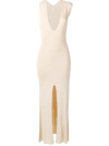 JACQUEMUS AZUR LINEN LONG DRESS