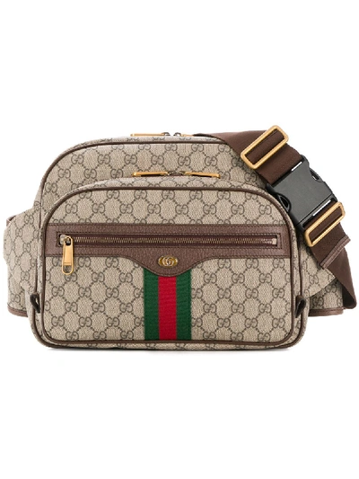 Gucci Ophidia Belt Bag In Beige