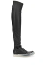 RICK OWENS Over The Knee Stocking Sneaker Boots