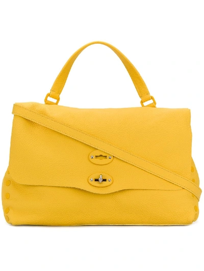 Zanellato Postina Leather Shoulder Bag In Yellow