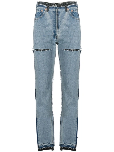 Vetements Reworked Straight-leg Jeans In Blue