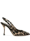 DOLCE & GABBANA LEOPARD PRINTED PUMPS