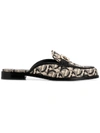 Ferragamo Women's Viggio Apron-toe Mules In Multicolor