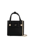 ROGER VIVIER MINI LEATHER SHOPPING BAG