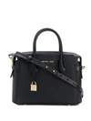 MICHAEL MICHAEL KORS MERCER BELTED SMALL LEATHER BAG