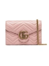 GUCCI Gg Marmont Leather Wallet On Chain